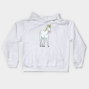 Unicorn Bubble gum Kids Hoodie